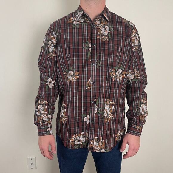 INC Floral Button Up Shirt - NWT - Picture 3 of 5